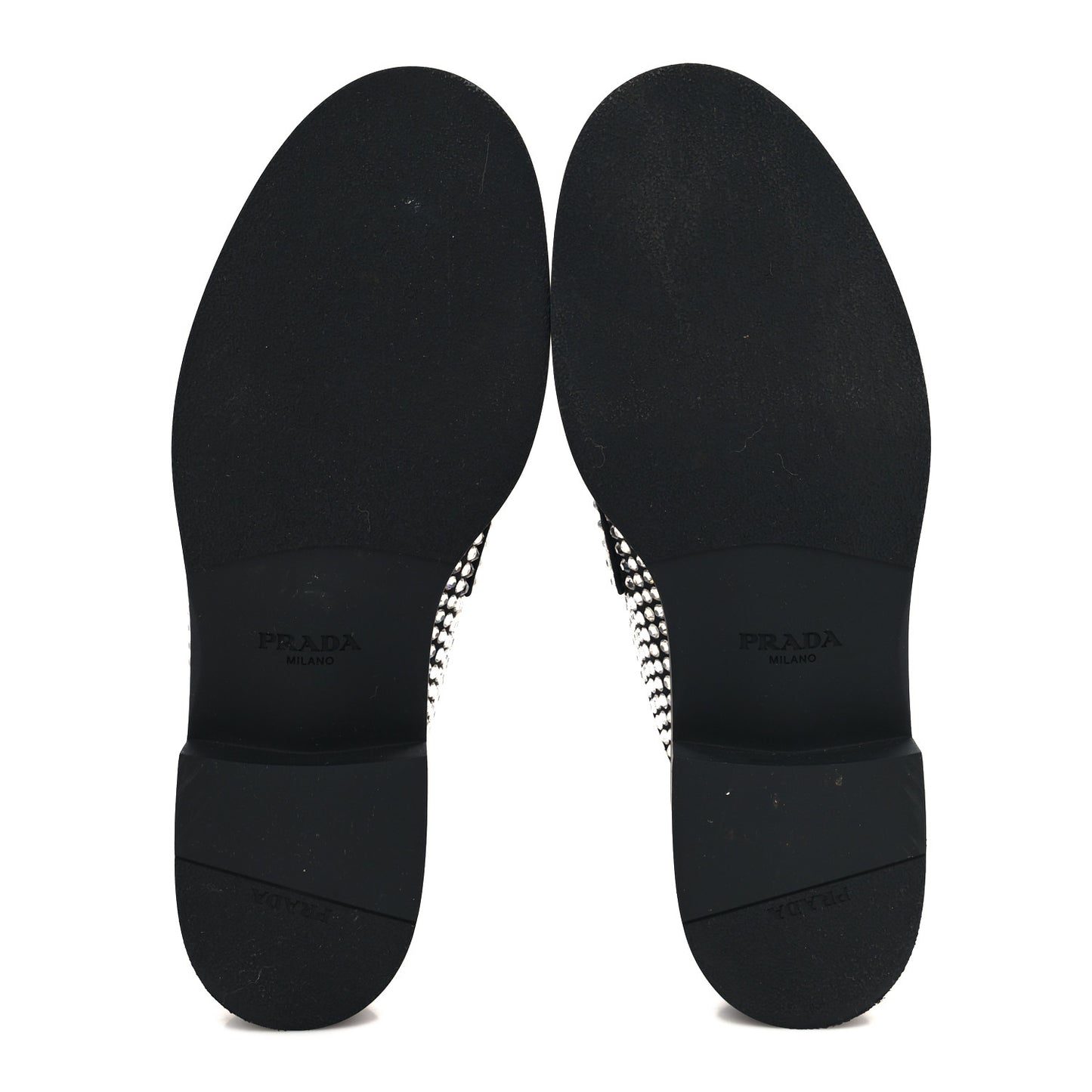 Satin Crystal Metal Triangle Logo 40mm Loafer Mules 39.5 Cristal