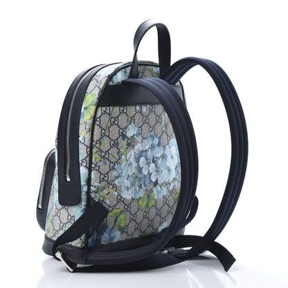 Gucci GG Supreme Monogram Blooms Small Day Backpack Blue 2 of 10