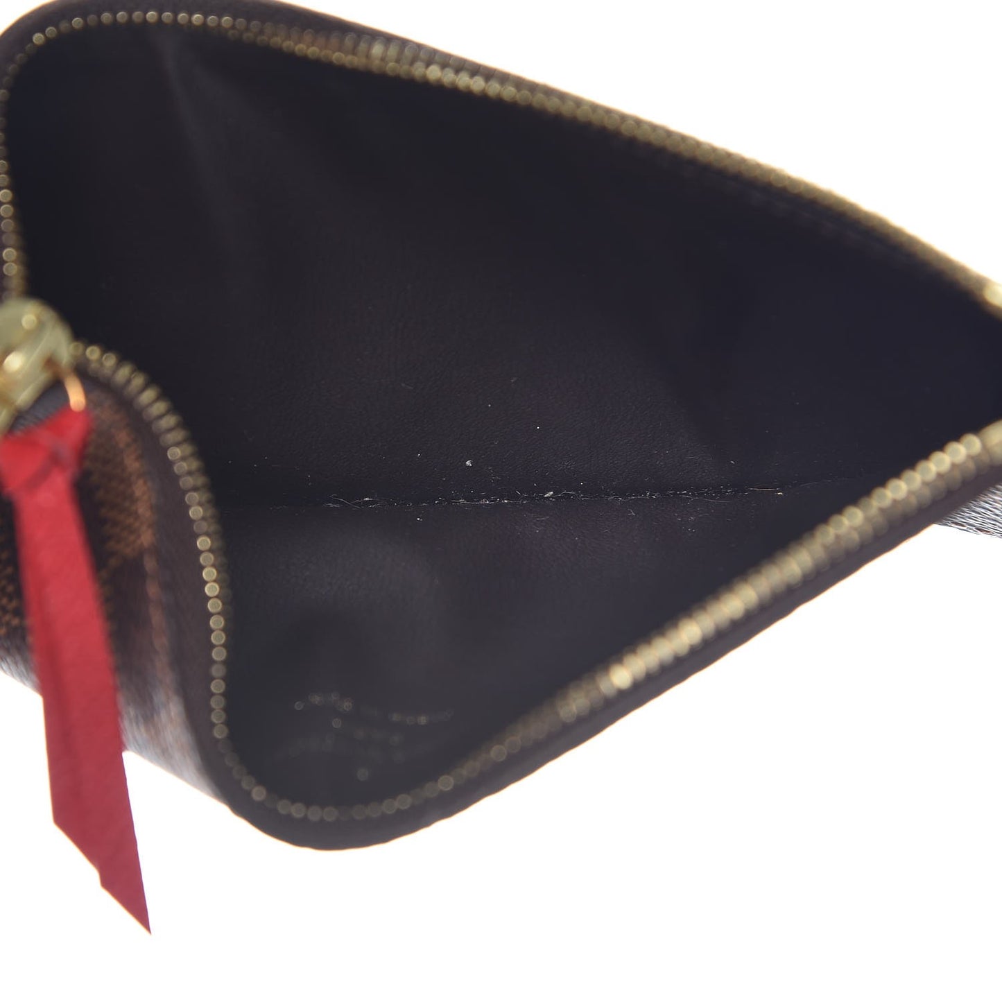 Damier Ebene Josephine Wallet Red