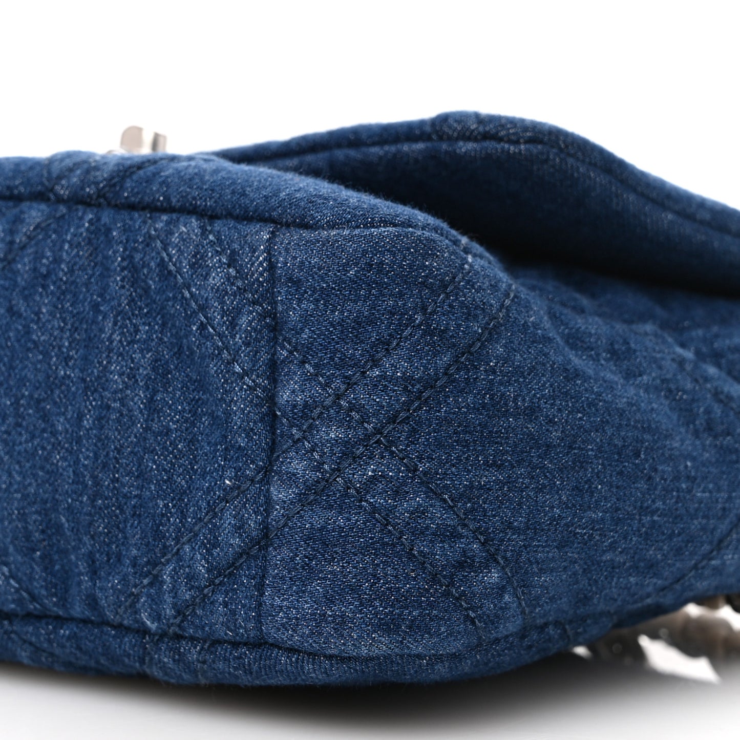 Denim Quilted Medium Chanel 19 Flap Blue