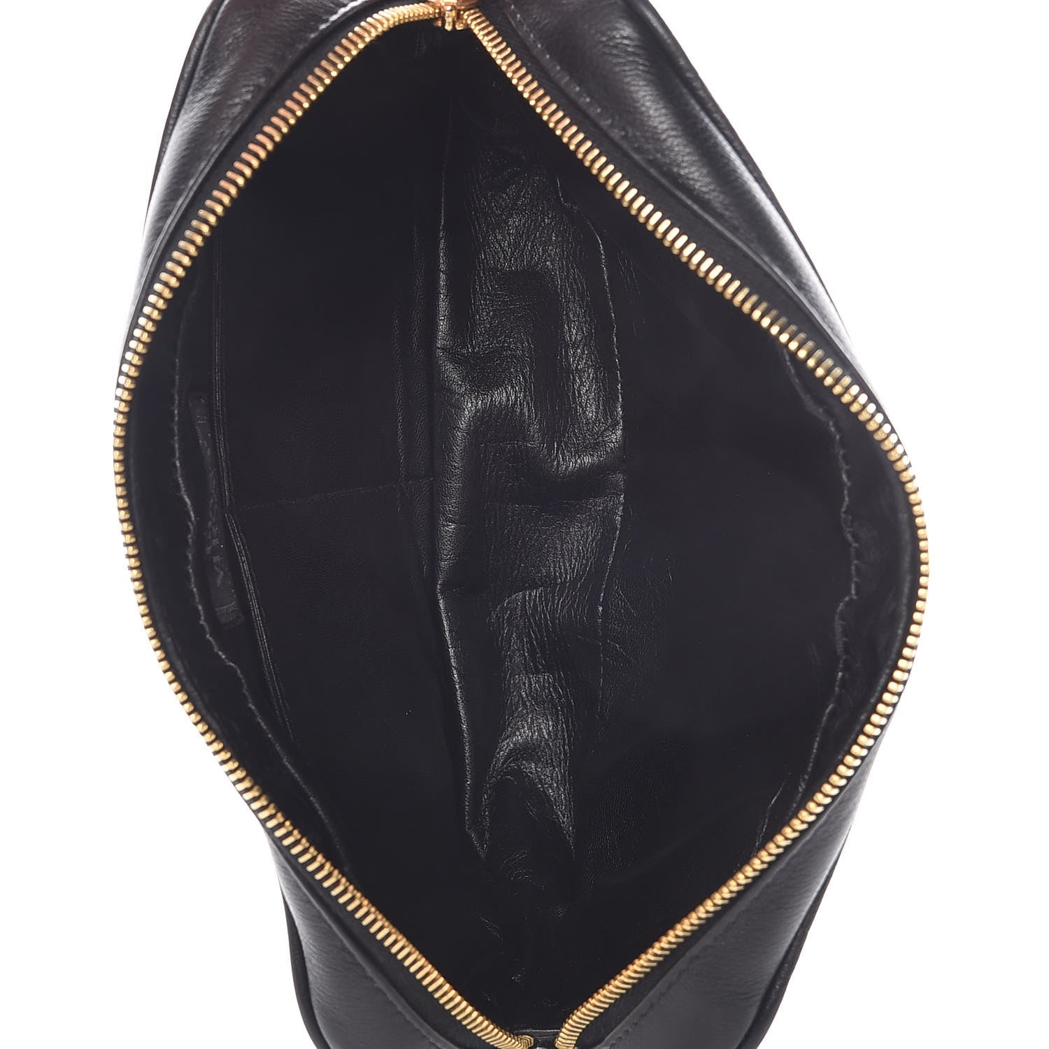 Versace Calfskin Palazzo Large Cosmetic Bag Black 5 of 7