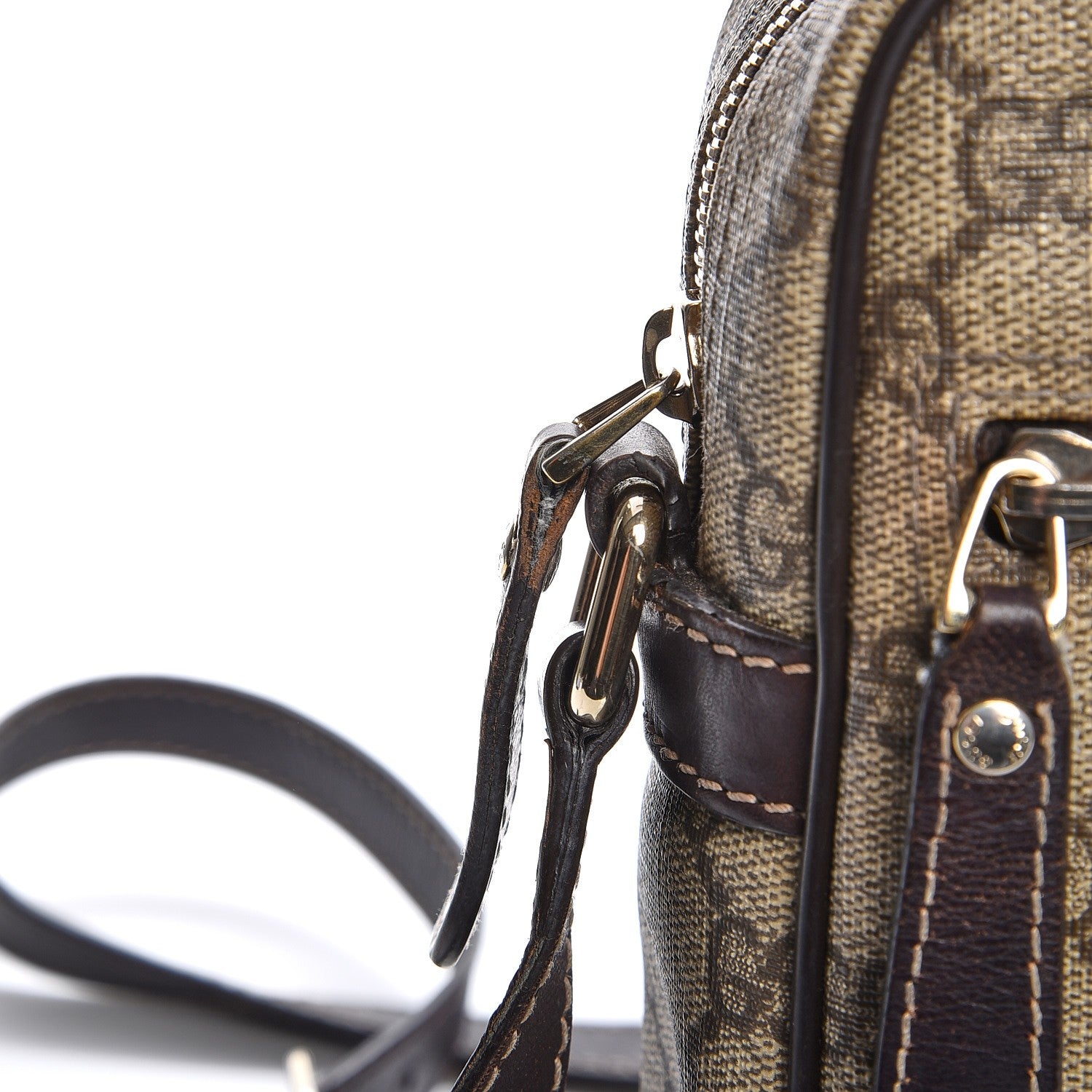 Gucci GG Plus Monogram Messenger Bag Dark Brown 9 of 10