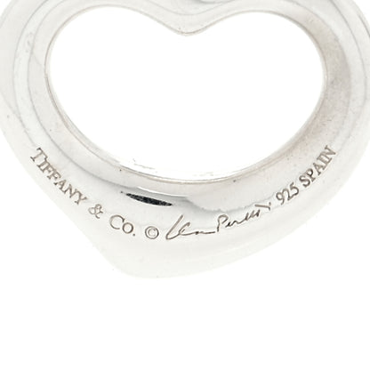 Tiffany Sterling Silver 16mm Elsa Peretti Open Heart Pendant 3 of 3