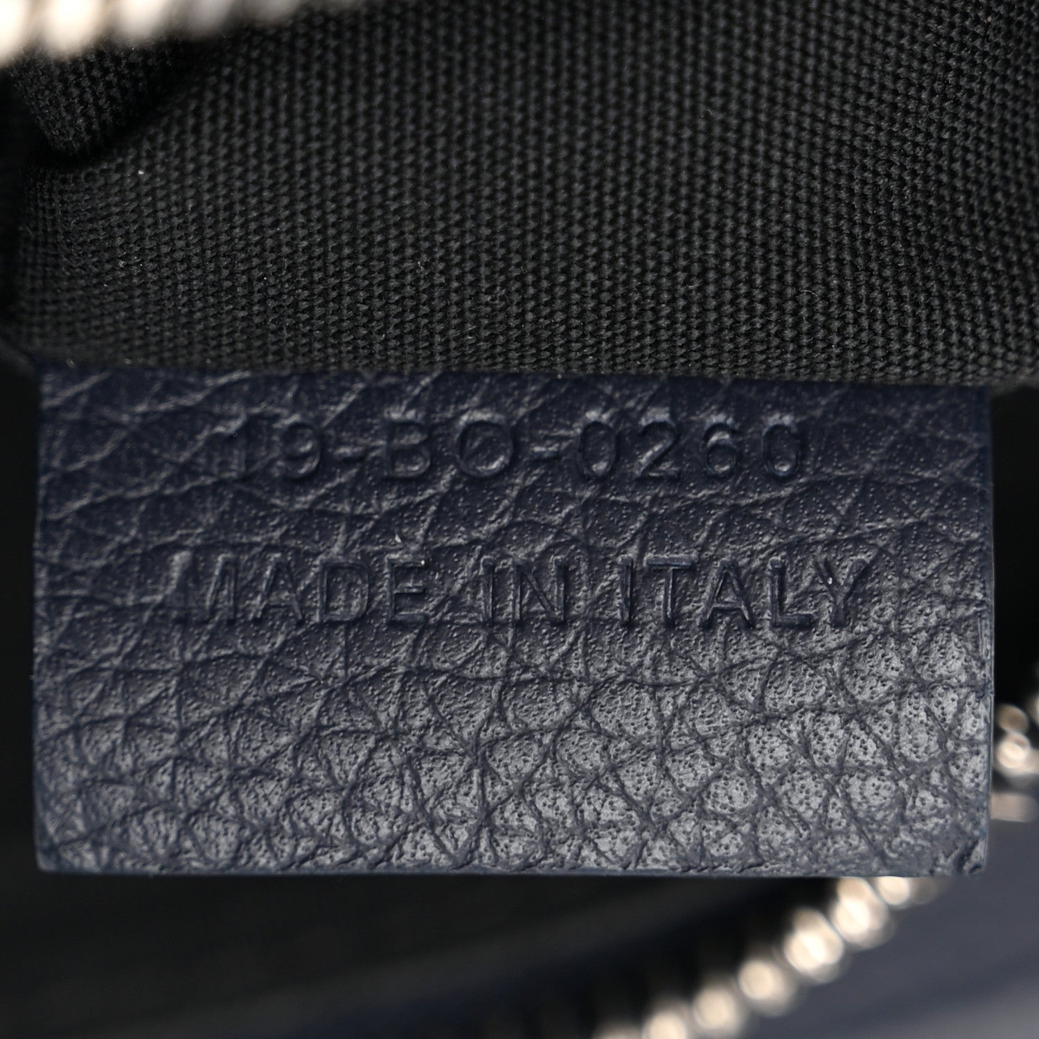 Christian Dior X SHAWN STUSSY Grained Calfskin Printed Mens Saddle Bag Navy Blue 7 of 18