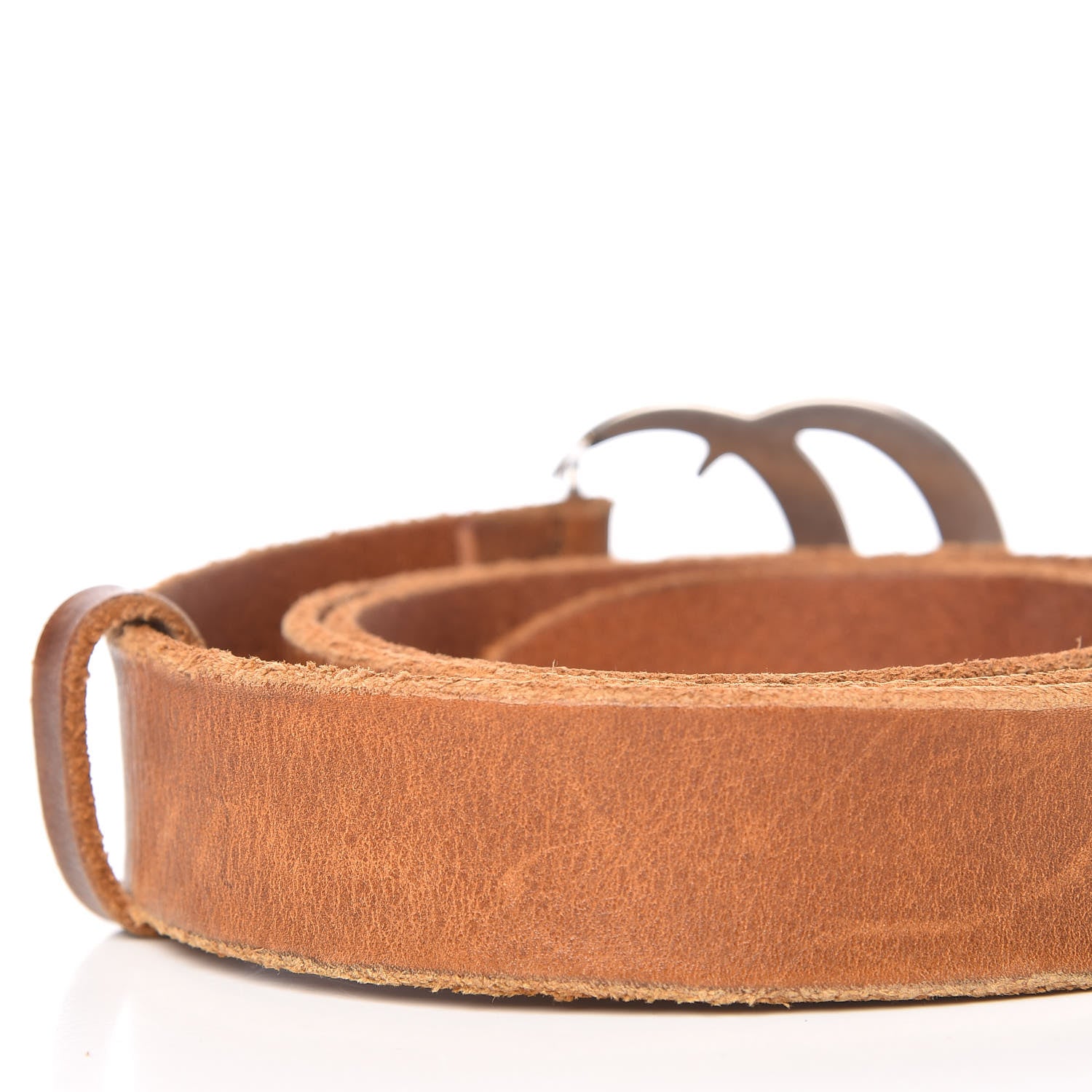 Gucci Cuoio Toscano Nickel Double Double G 30mm Belt 85 34 Cuir 7 of 8