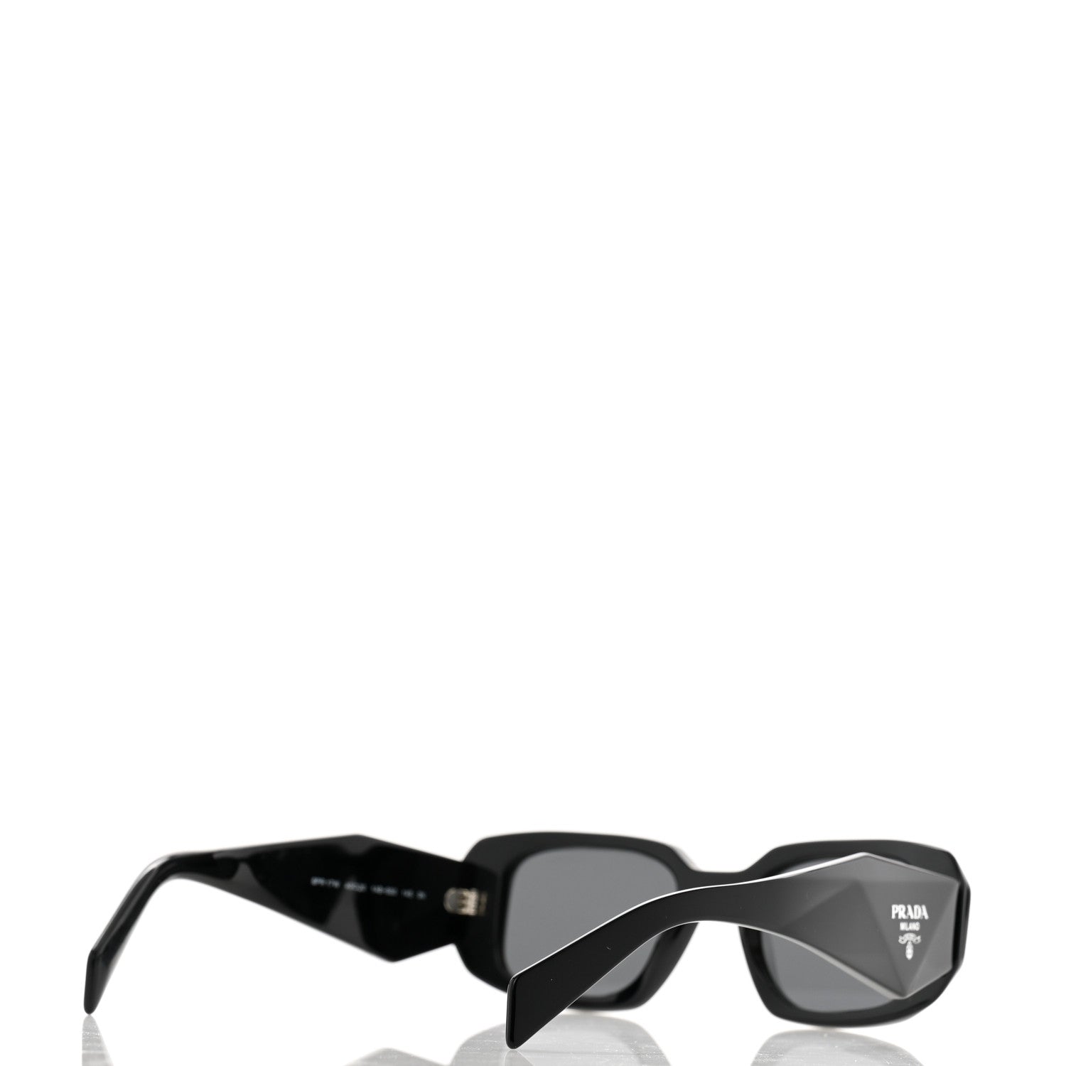 Prada Acetate Symbole Sunglasses SPR 17W Black 4 of 8