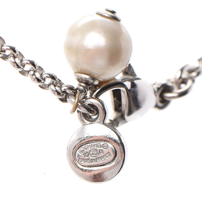 Chanel Pearl Crystal CC Drop Necklace 6 of 8