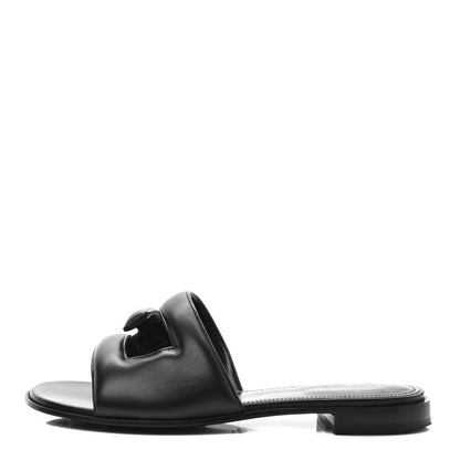 Givenchy Nappa G Flat Sandals 38.5 Black 1 of 10