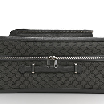 Gucci GG Supreme Monogram Medium Savoy Trolley Grey Black Graphite Grey 10 of 11