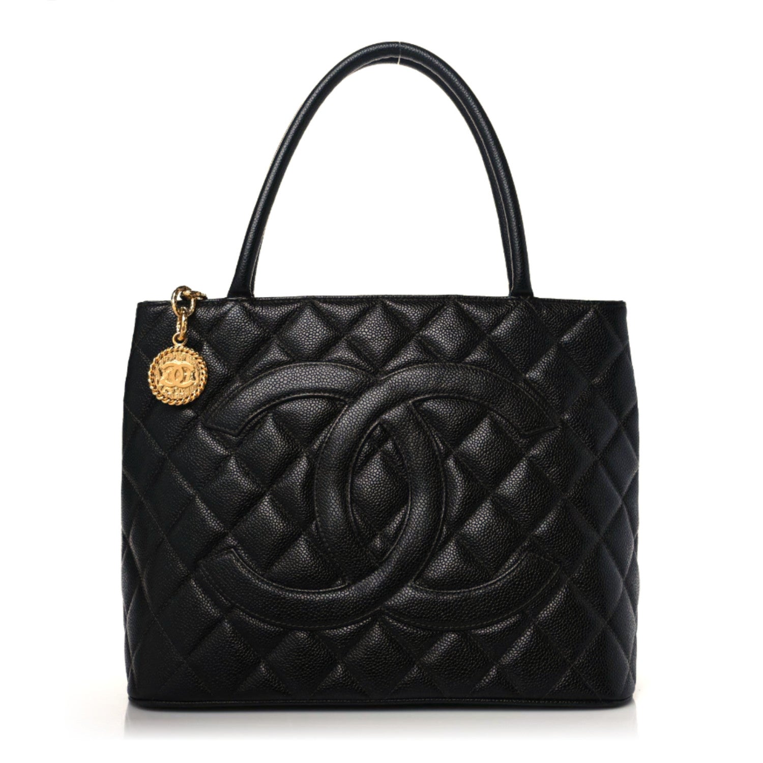 Chanel Caviar Quilted Medallion Tote Black 1 of 10