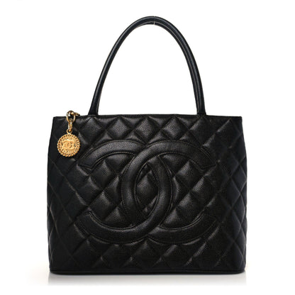 Chanel Caviar Quilted Medallion Tote Black 1 of 10