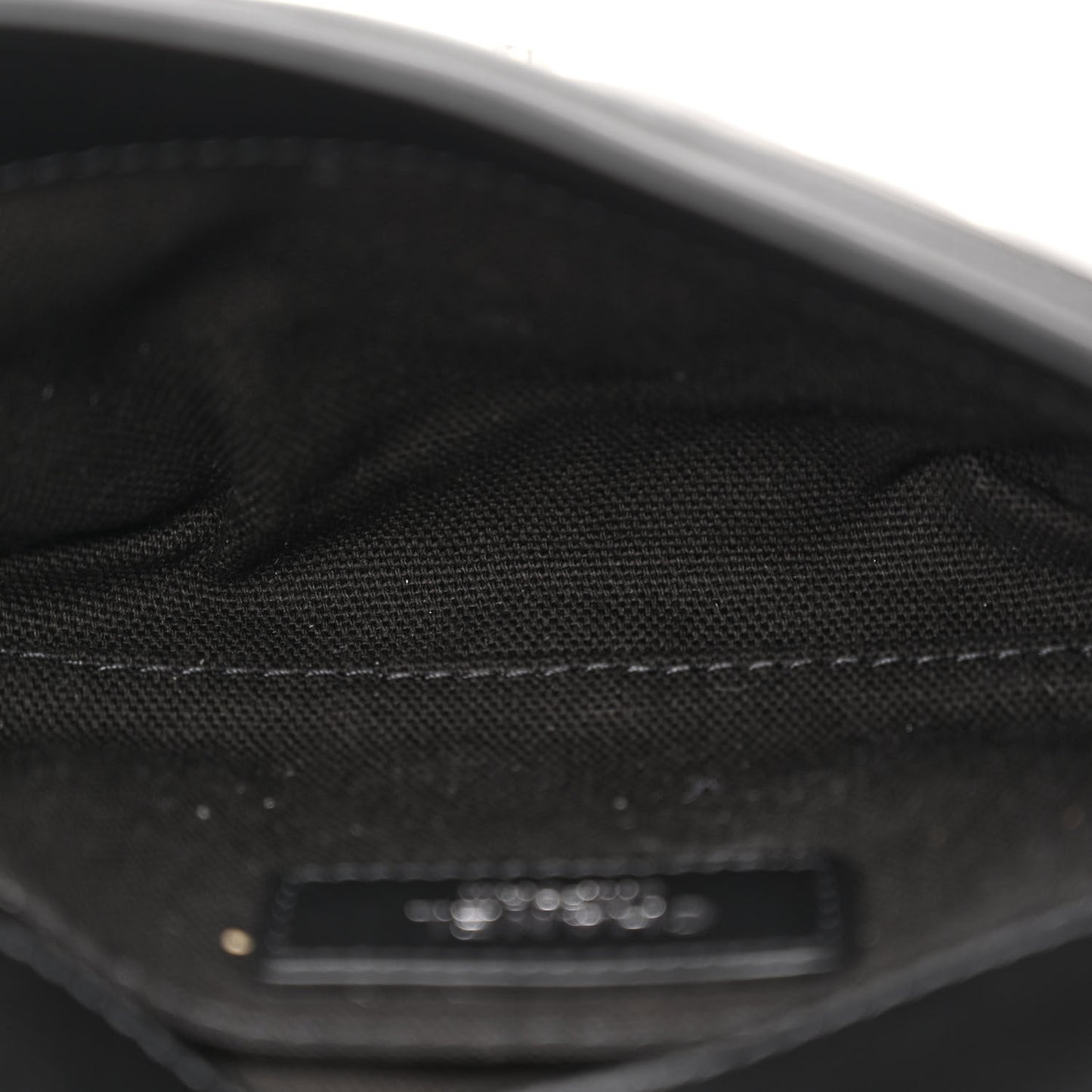 Calfskin Quilted CC Uniform Flap Belt Bag Black