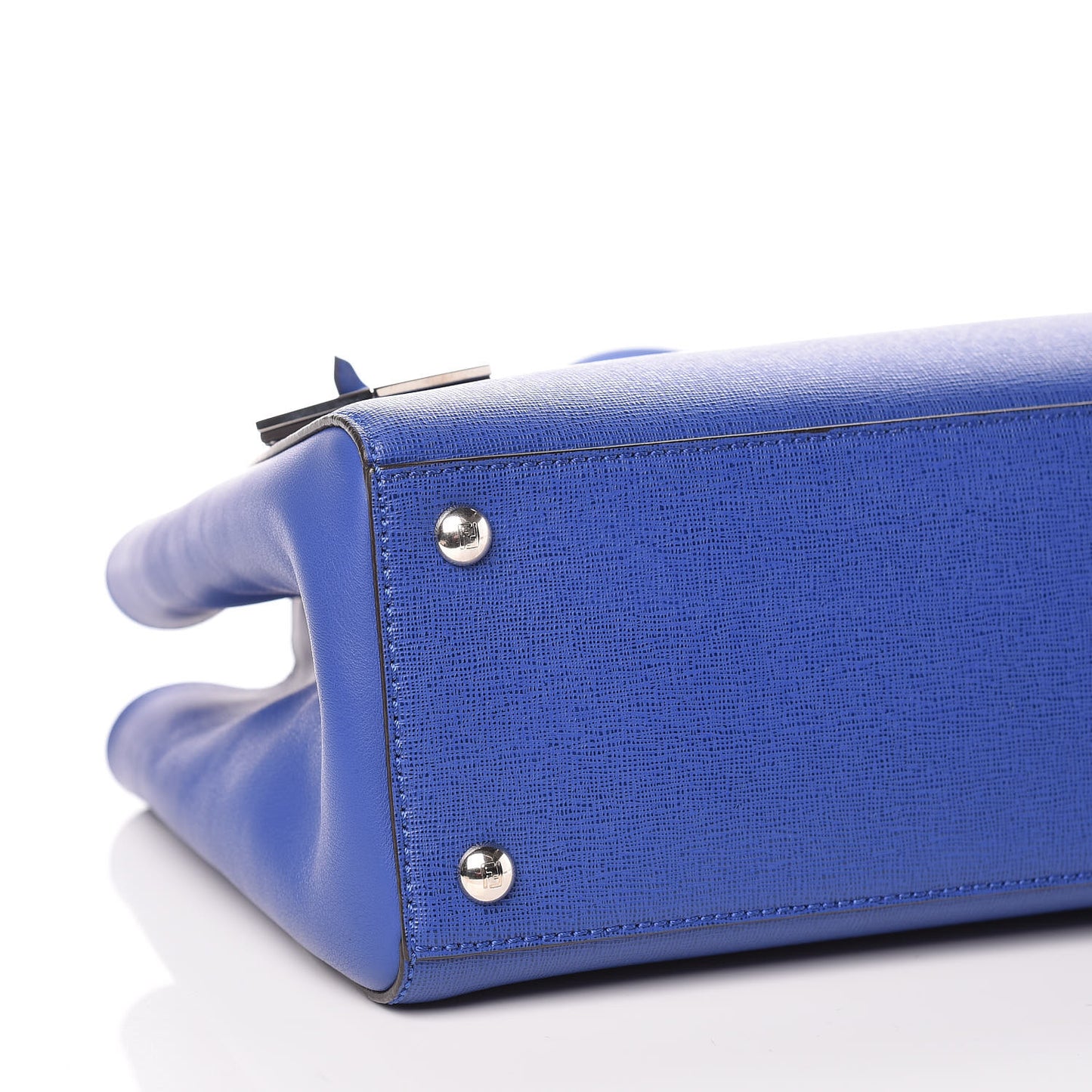 Vitello Elite Petite 2Jours Tote Blue Neon