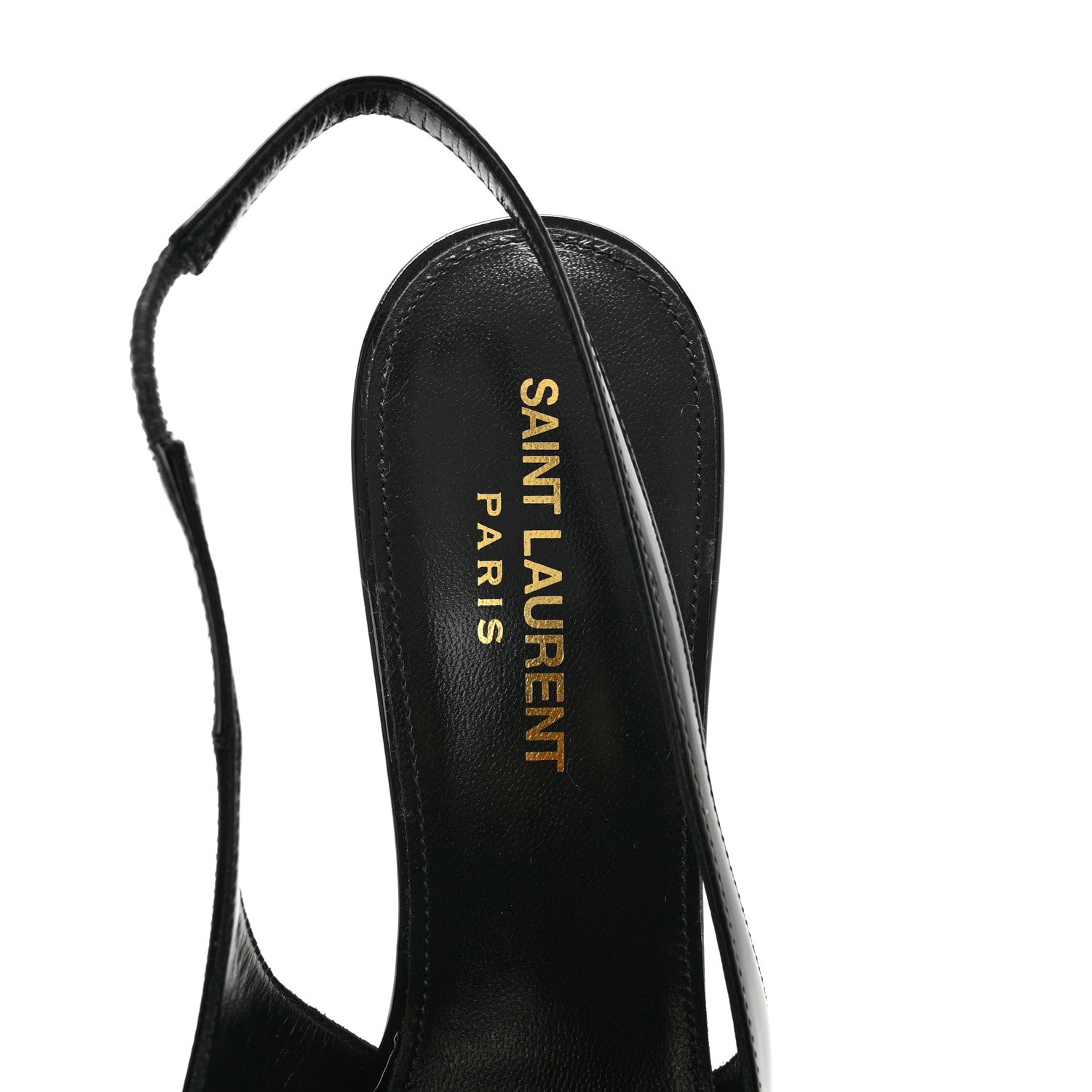 Saint Laurent Vernice Grupy Avenue 95 Slingback Pumps 37 Black 7 of 10