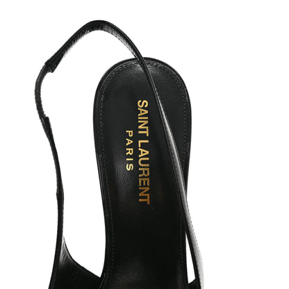 Saint Laurent Vernice Grupy Avenue 95 Slingback Pumps 37 Black 7 of 10