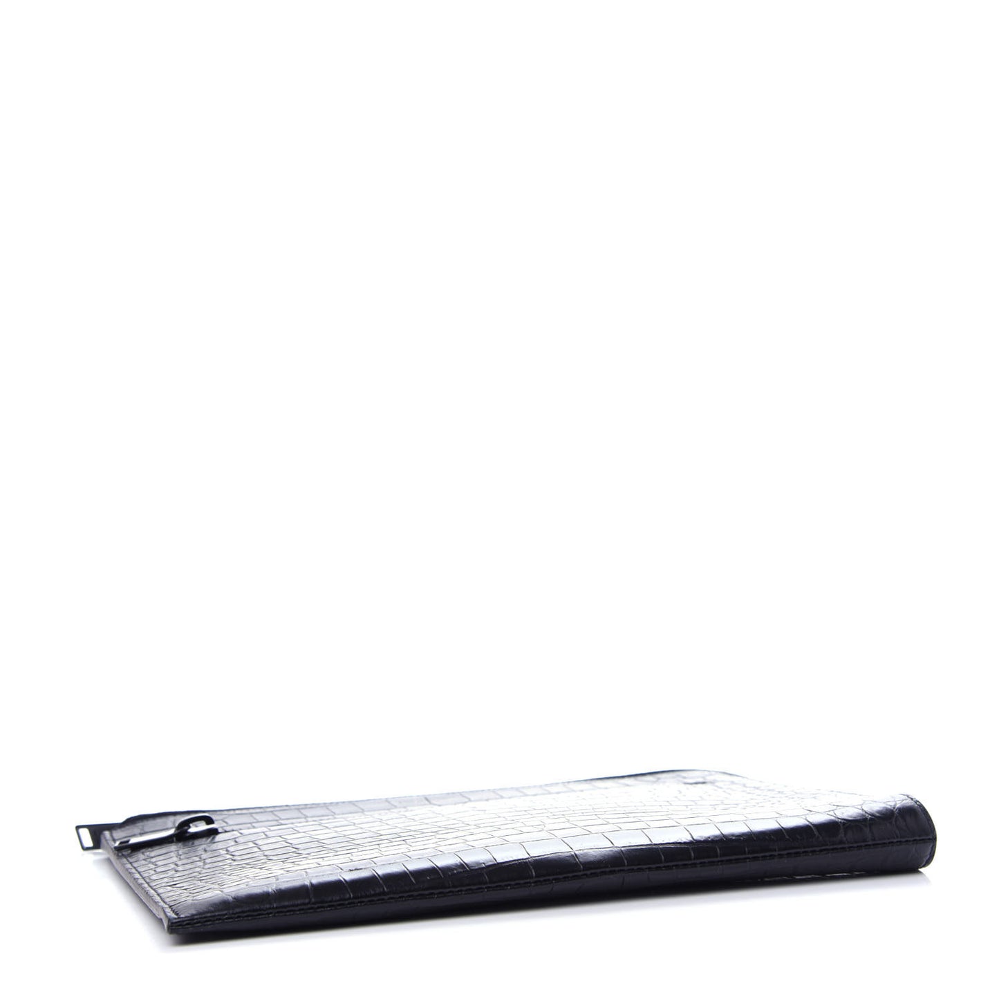 Calfskin Crocodile Embossed iPad Case Black