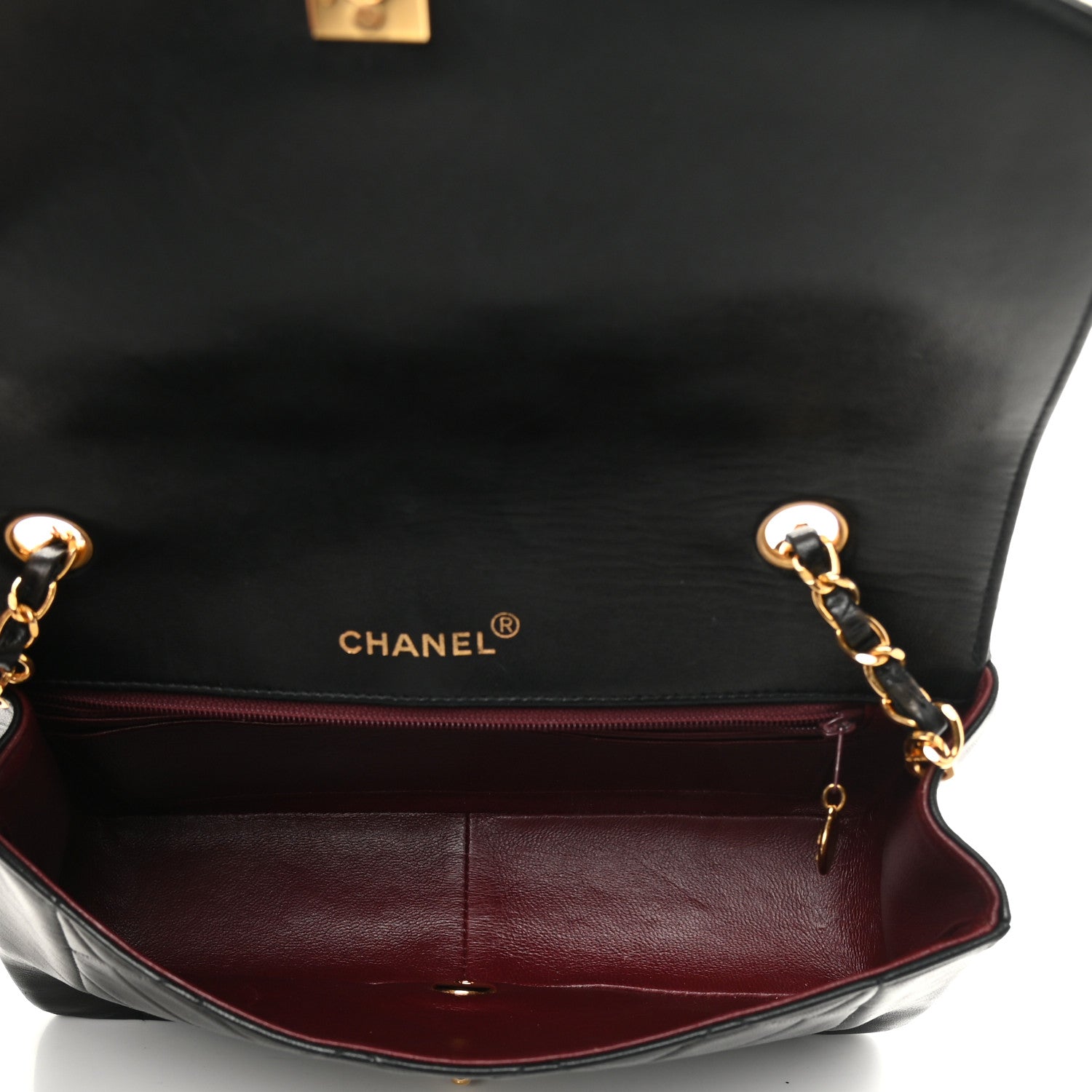 Chanel Lambskin Medium Single Flap Black 4 of 16