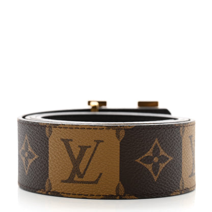 Louis Vuitton Calfskin Monogram 40mm LV Pyramide Stripes Reversible Belt 95 38 3 of 8