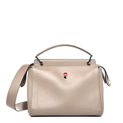 Fendi Vitello Baltico Dolce DotCom Satchel Tortora Papavero 1 of 26