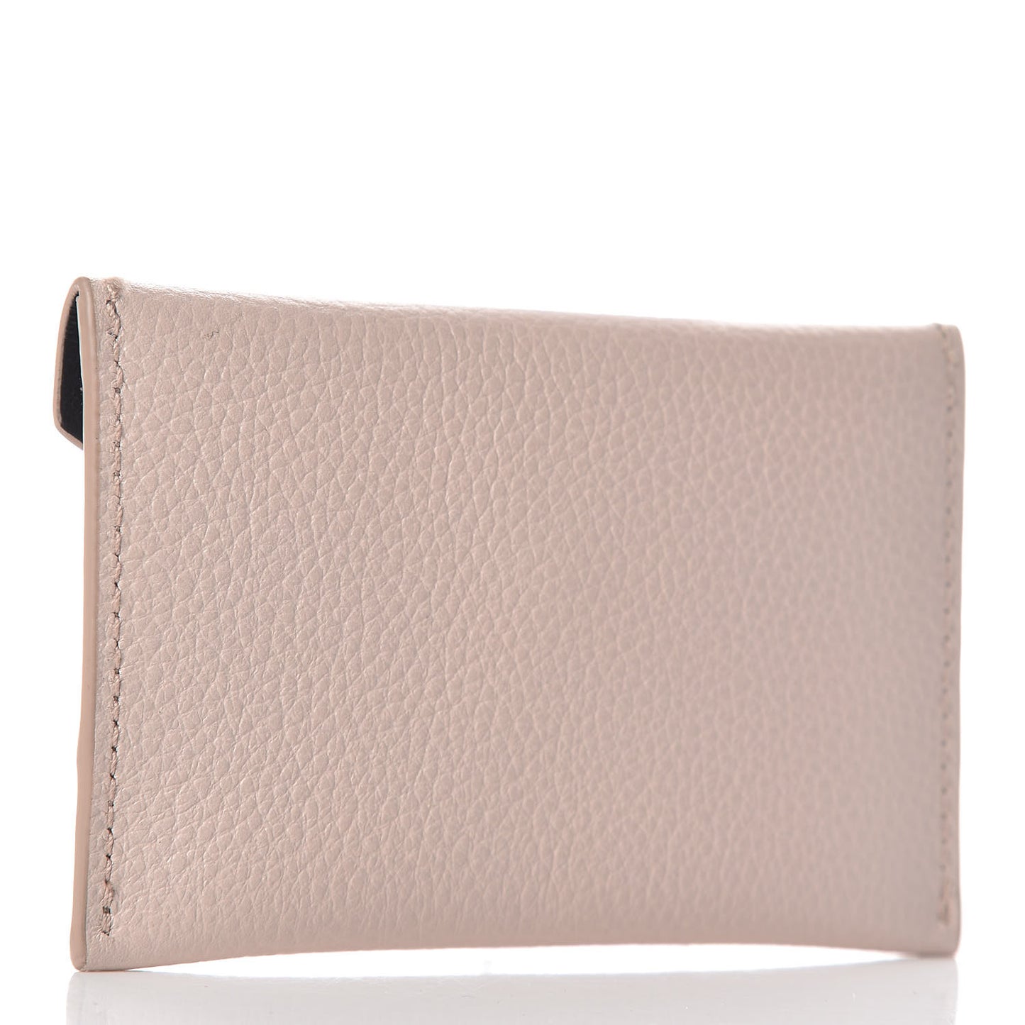 Calfskin Skull Envelope Card Holder Teint