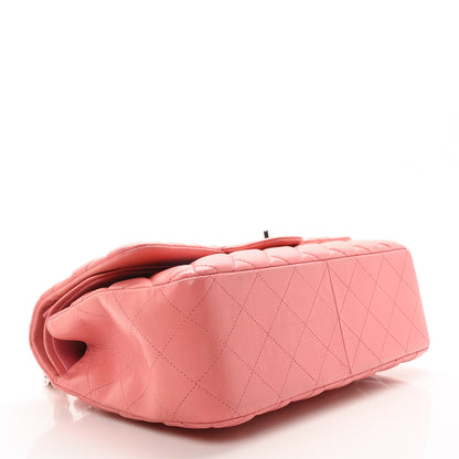 Chanel Lambskin Quilted Jumbo Double Flap Pink 4 of 10