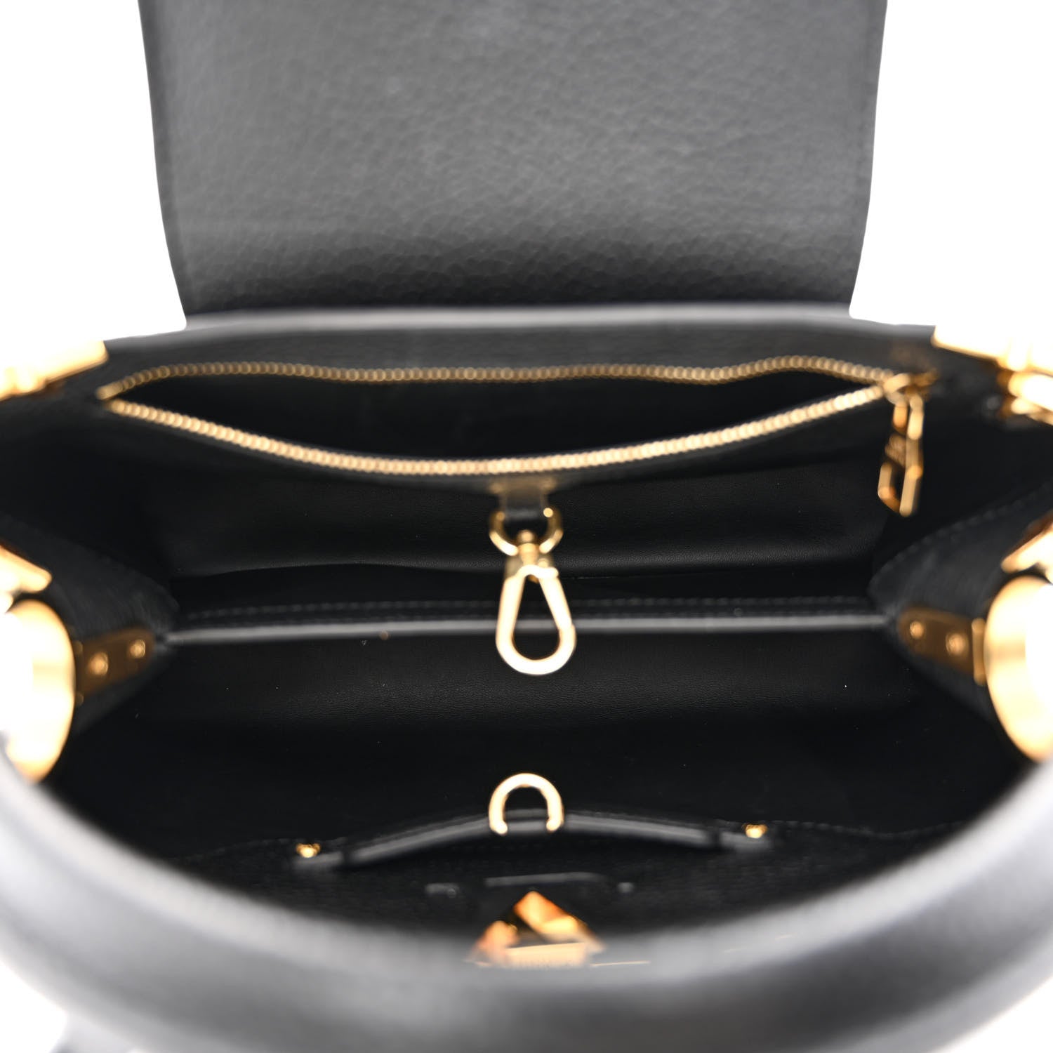 Louis Vuitton Taurillon Embellished Flower Crown Capucines PM Black 5 of 9