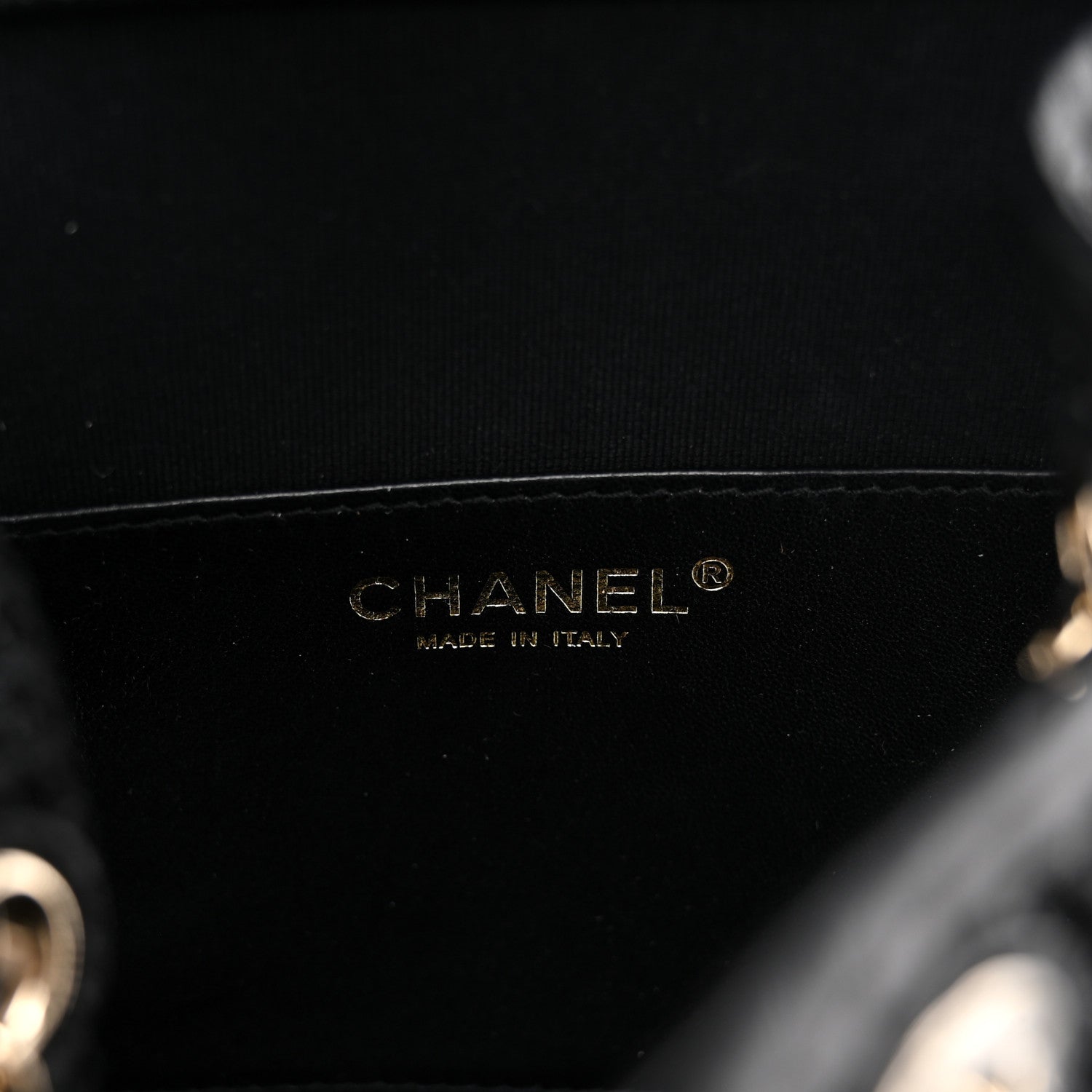 Chanel Shiny Lambskin Mesh Quilted Small Cargo Duma Drawstring Backpack Black 5 of 9