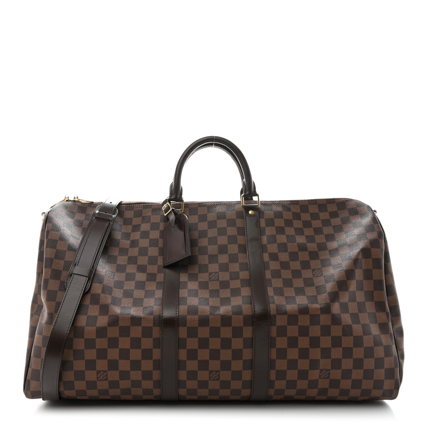 Louis Vuitton Damier Ebene Keepall Bandouliere 55 1 of 10