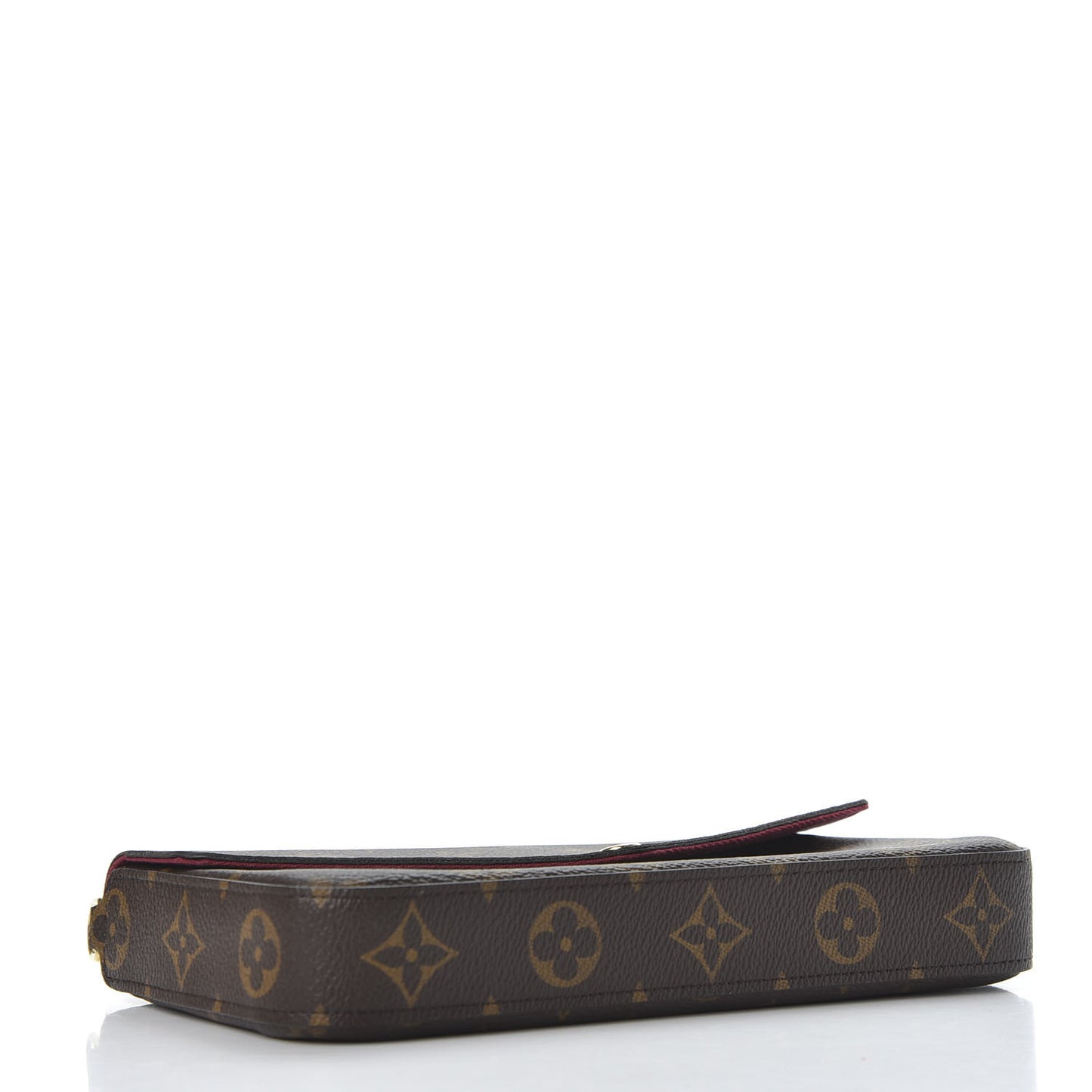 Monogram Pochette Felicie Chain Wallet Fuchsia