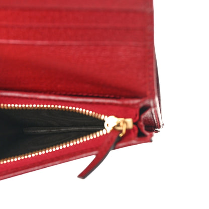 Gucci GG Supreme Monogram Flora Web Ophidia Card Case Red 6 of 9