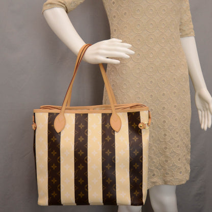Louis Vuitton Monogram Rayures Neverfull MM 2 of 7