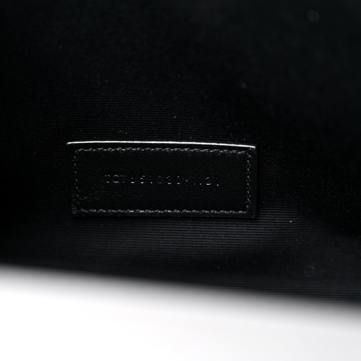 Saint Laurent Grain De Poudre Textured Mixed Matelasse Triquilt Monogram Clutch Storm 7 of 10