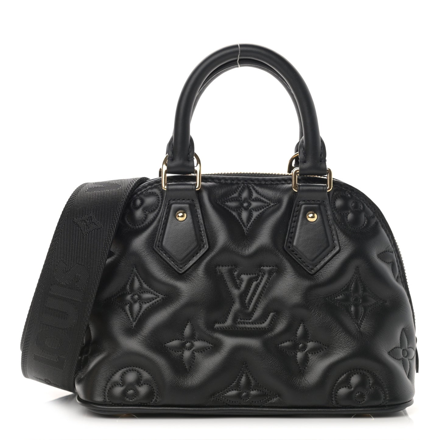 Calfskin Bubblegram Alma BB Black