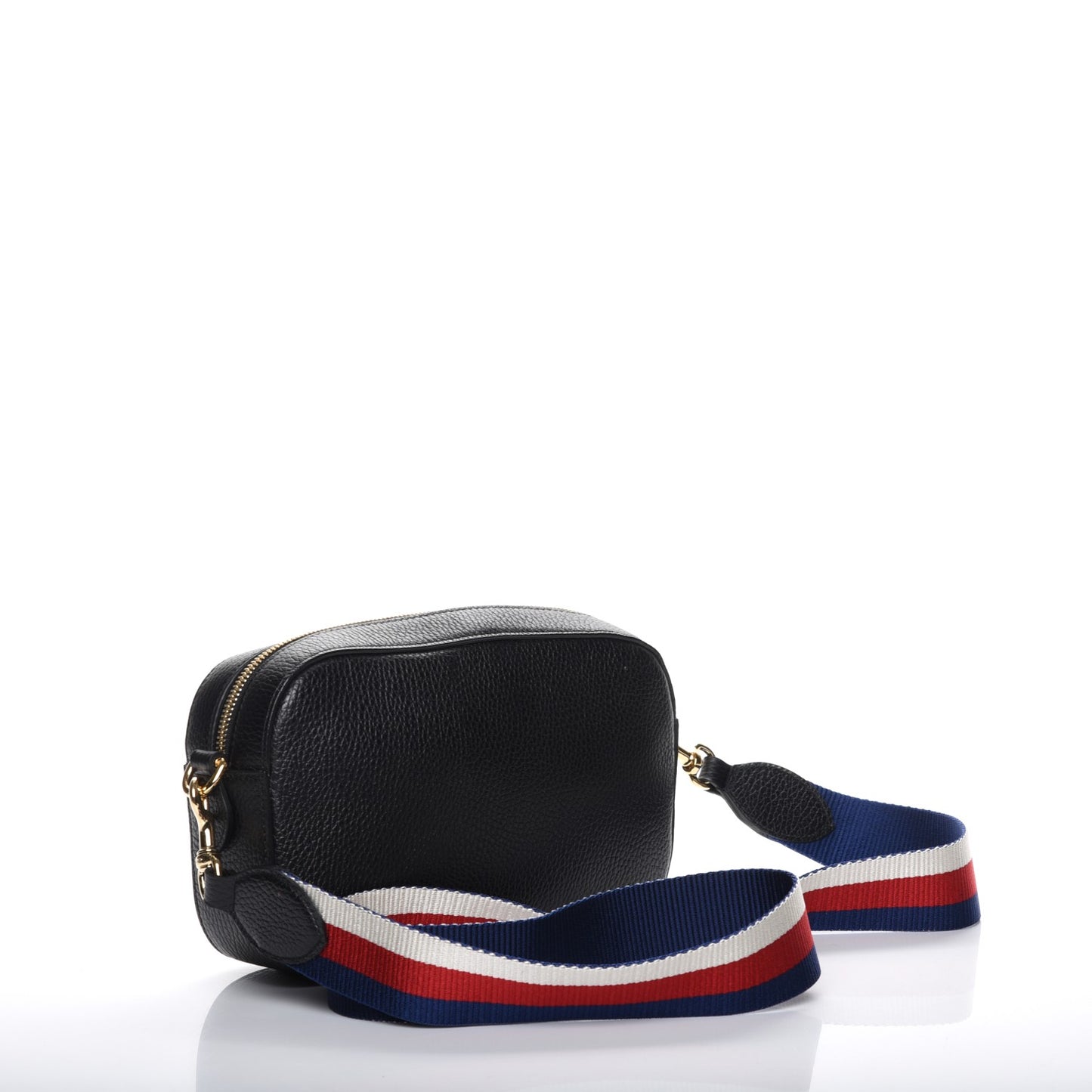 Grained Calfskin Sylvie Web Kingsnake Small Camera Bag Black Multicolor