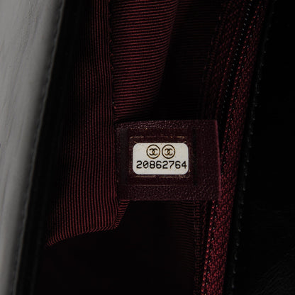 Chanel Glazed Calfskin Quilted Large Coco Boy Flap Black 7 of 9