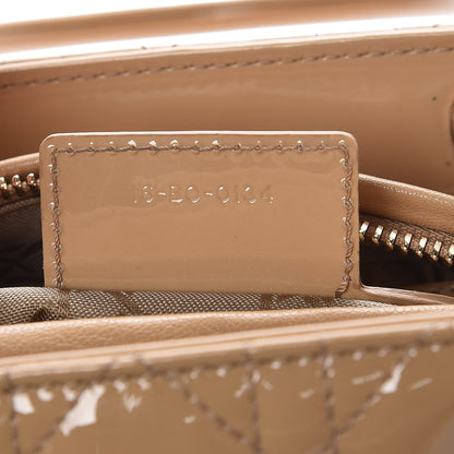 Christian Dior Patent Cannage Medium Lady Dior Beige 8 of 8