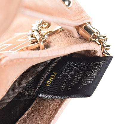 Fendi Suede Zucca Baguette Pink 8 of 13
