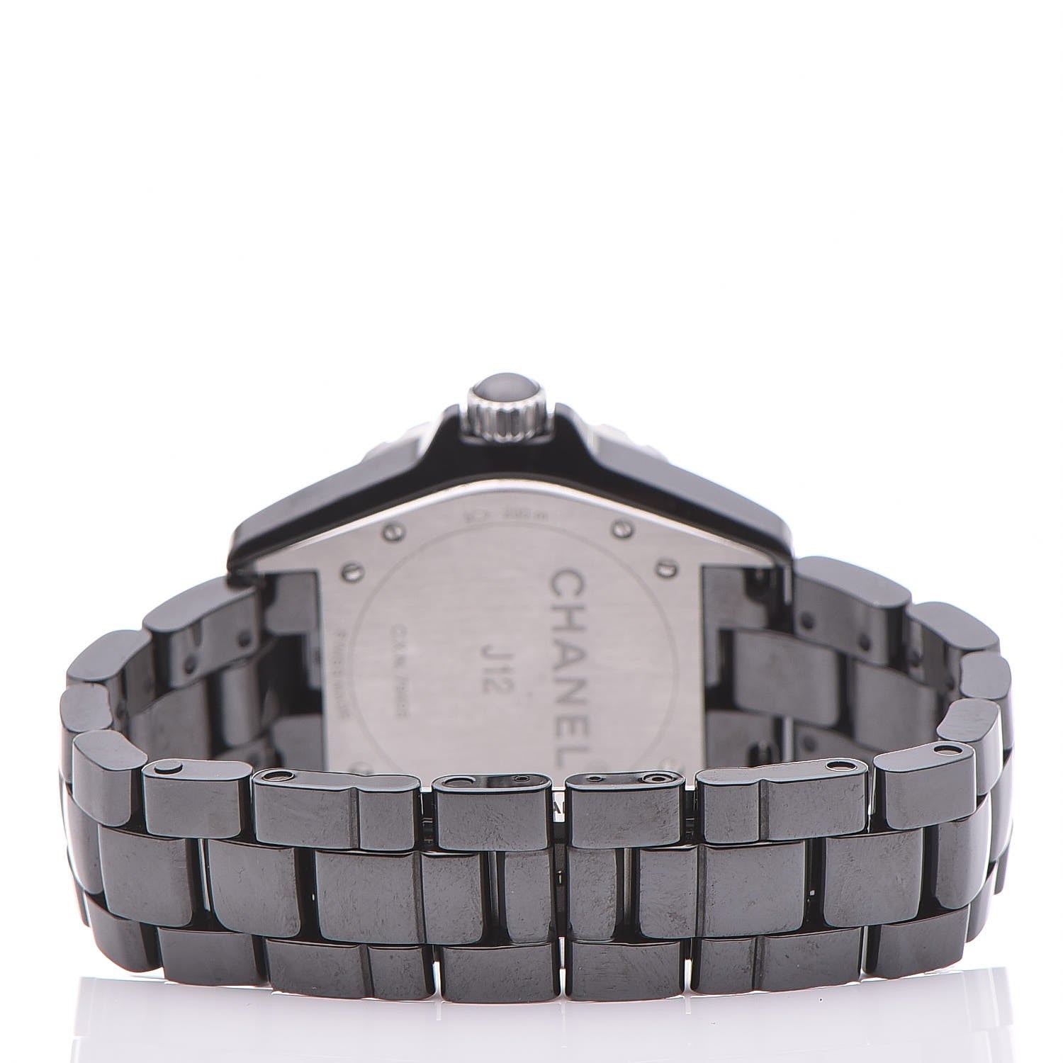 Chanel Stainless Steel Ceramic 38mm J12 Automatic Watch Black 4 of 6