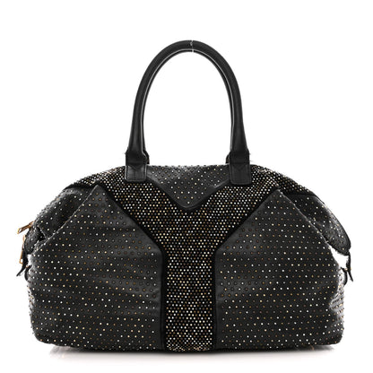 Saint Laurent Calfskin Rock Studded Easy Sac Black 1 of 24