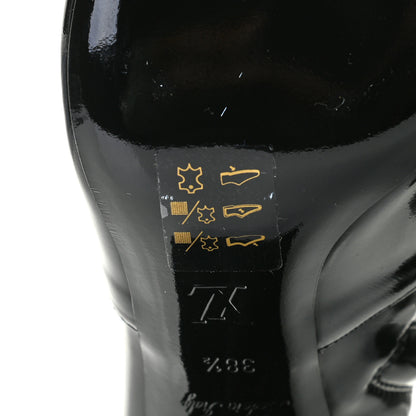 Louis Vuitton Patent Silhouette Ankle Boots 38.5 Black 9 of 12