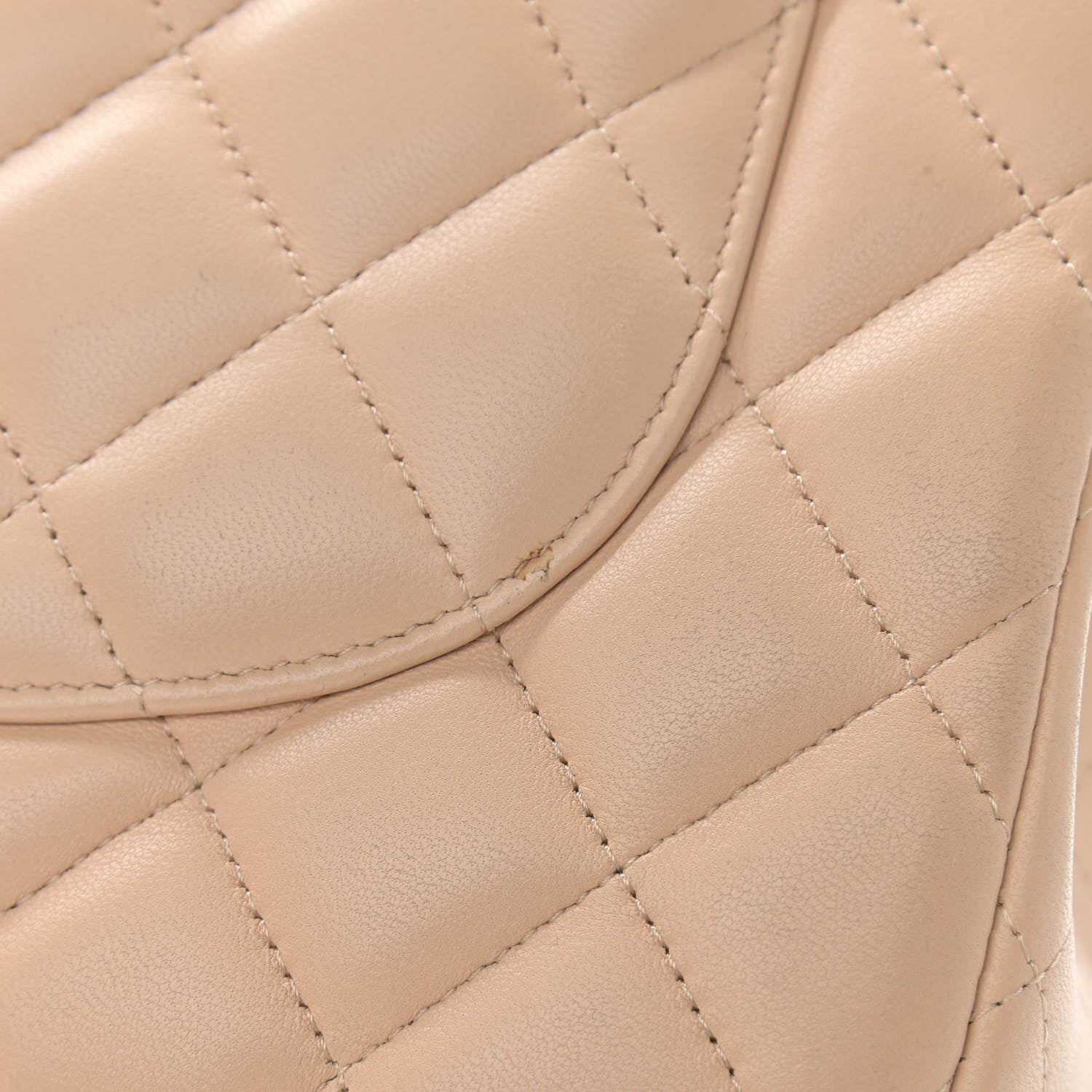 Chanel Lambskin Quilted Jumbo Double Flap Beige Clair 13 of 15