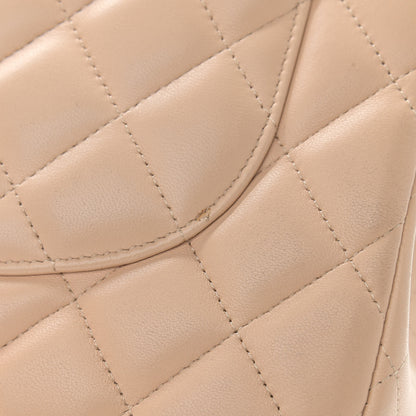 Chanel Lambskin Quilted Jumbo Double Flap Beige Clair 13 of 15