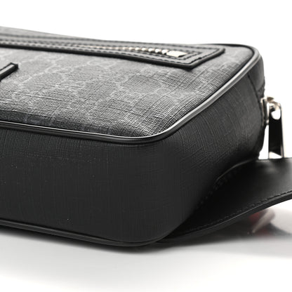 Gucci Soft GG Supreme Monogram Web Belt Bag Black Grey 9 of 9