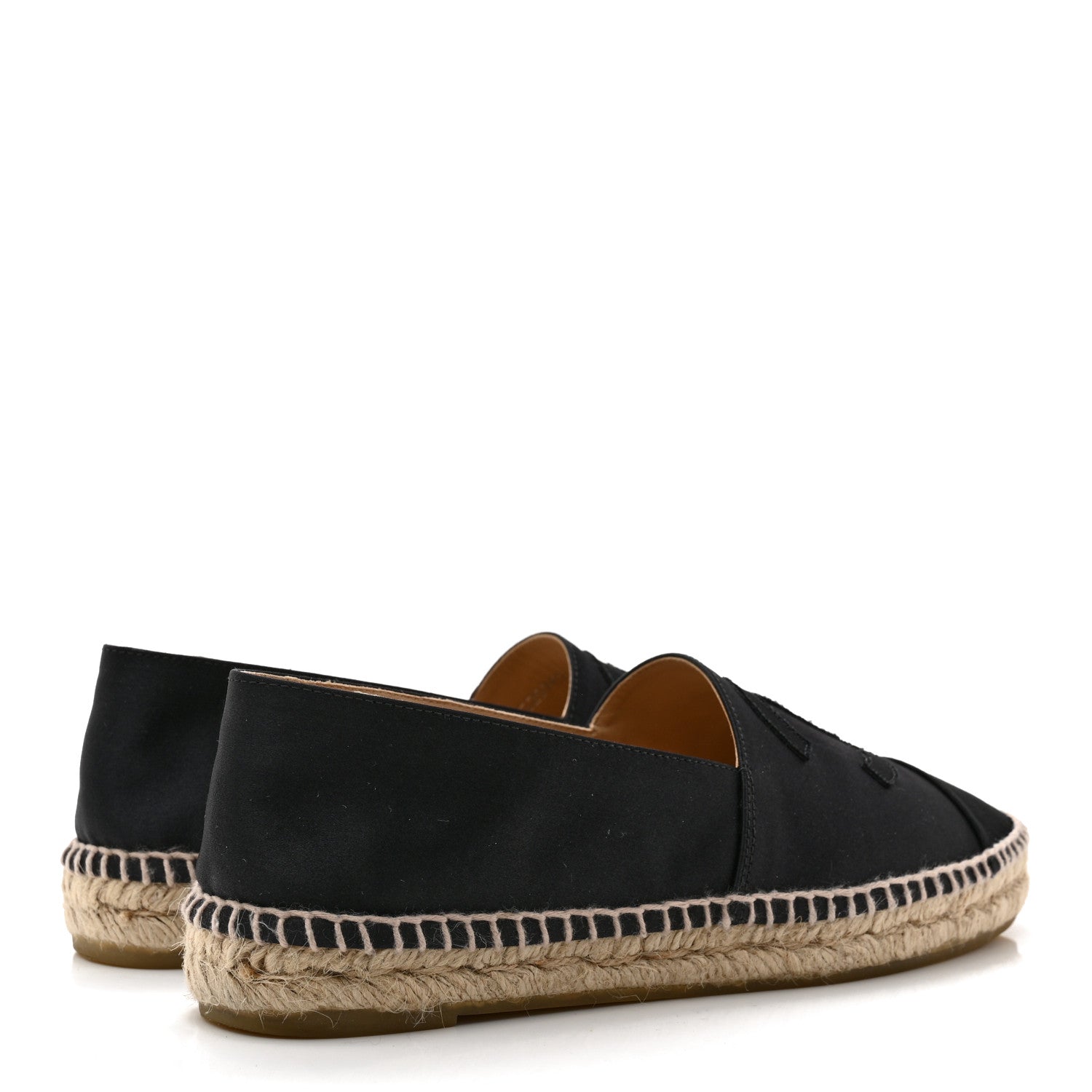 Chanel Satin Grosgrain Espadrilles 39 Black 4 of 12