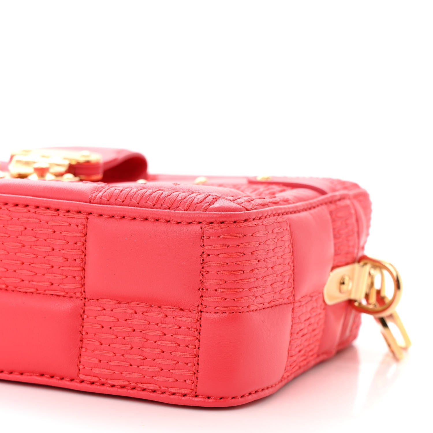 Louis Vuitton Lambskin Damier Quilt Troca PM Rose 9 of 11