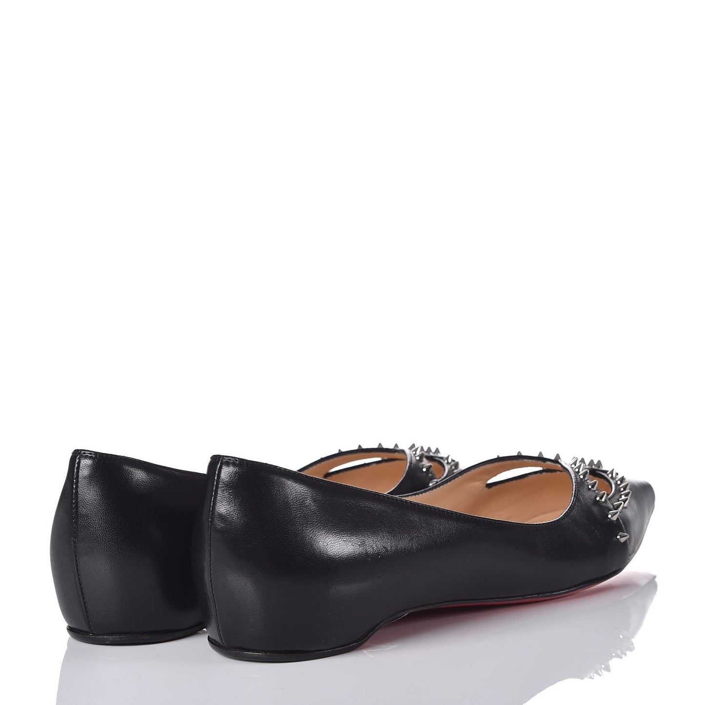 Shiny Nappa Catch Mex Flats 36.5 Black