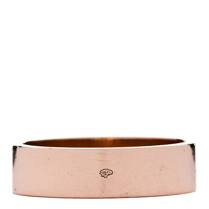 Hermes 18K Rose Gold Diamond PM Kelly Ring 52 6 3 of 5