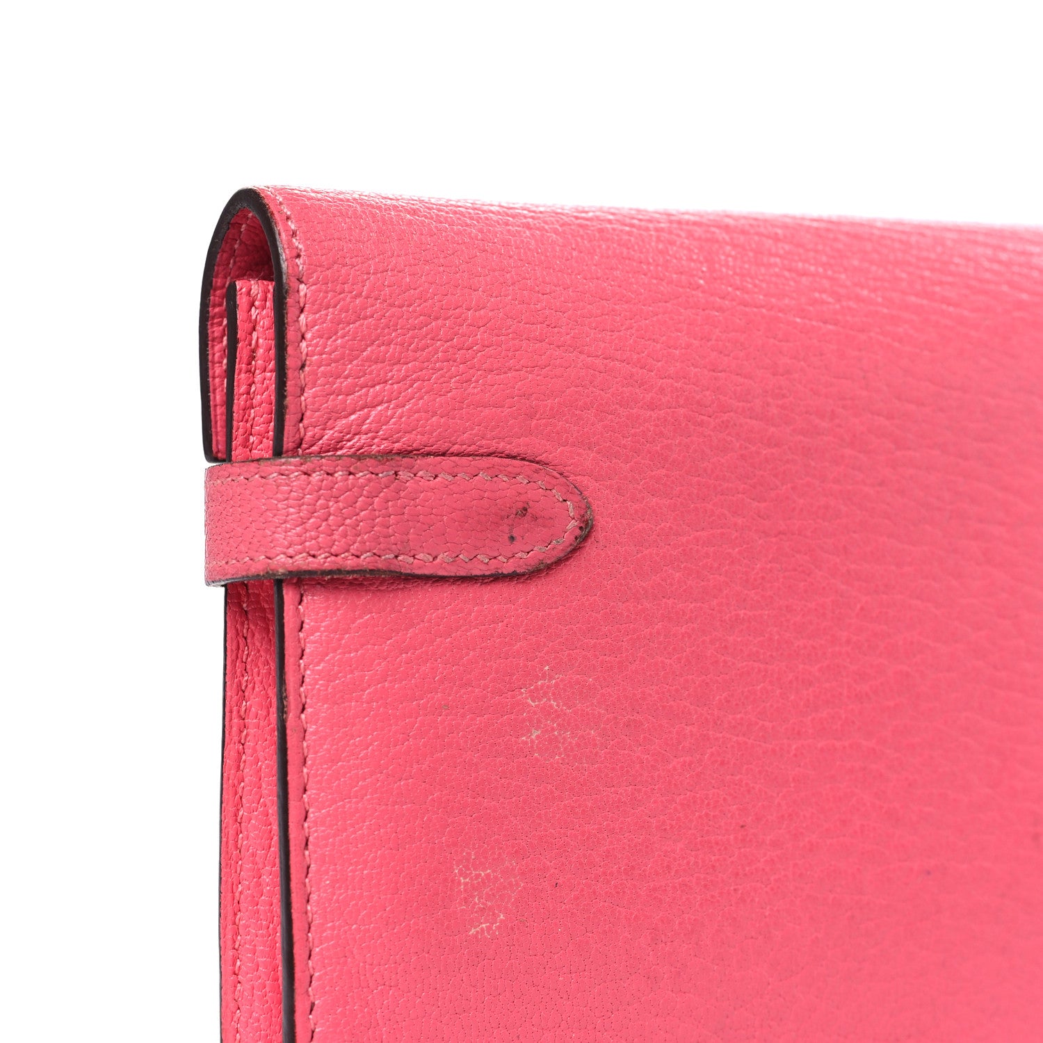 Hermes Chevre Mysore Kelly Longue Wallet Rose Azalee 10 of 14