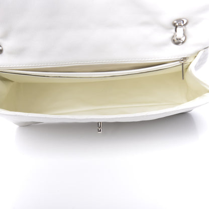 Chanel Caviar Quilted Maxi Single Flap White 5 of 14