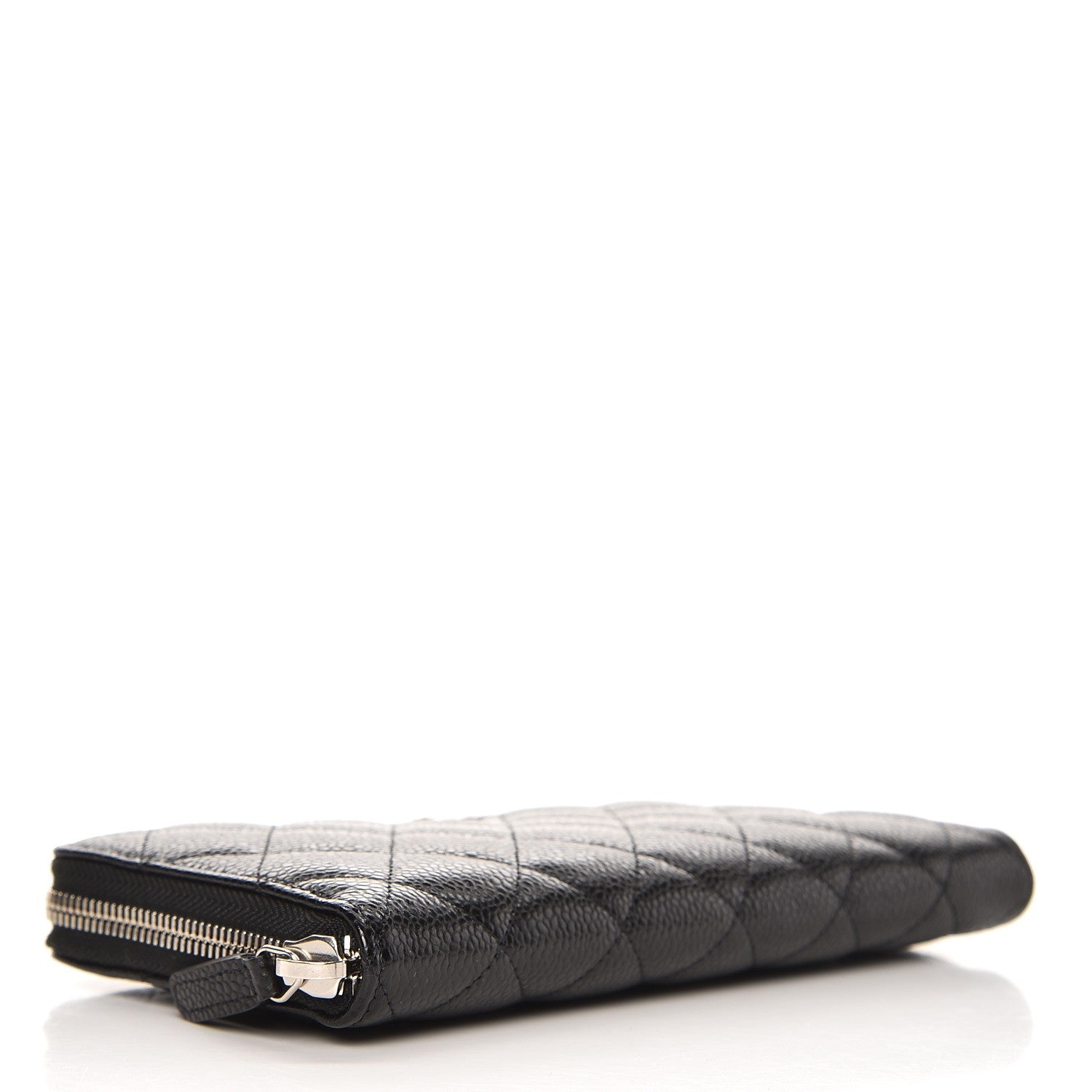 Chanel Caviar Quilted Large Gusset Zip Around Wallet Black 4 of 9